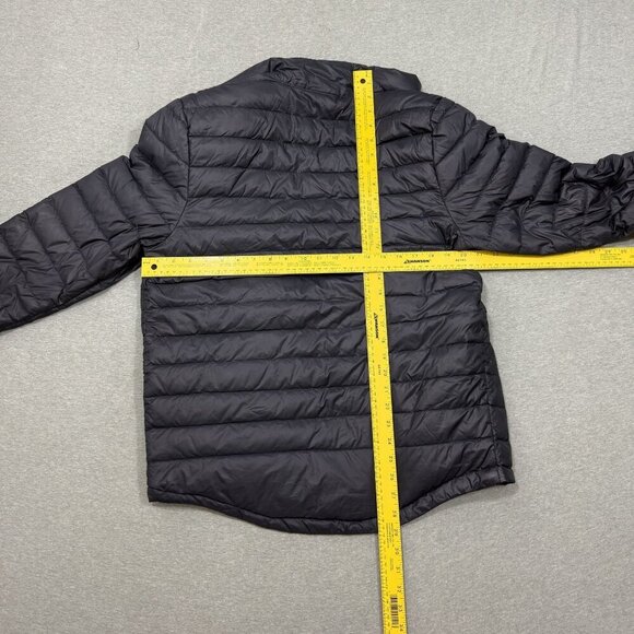 Champion C9 Puffer Jacket Mens Small Black Full Zip Goose Down Feather - Picture 7 of 8